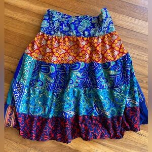 Multicolor Paisley and Floral Women's Skirt